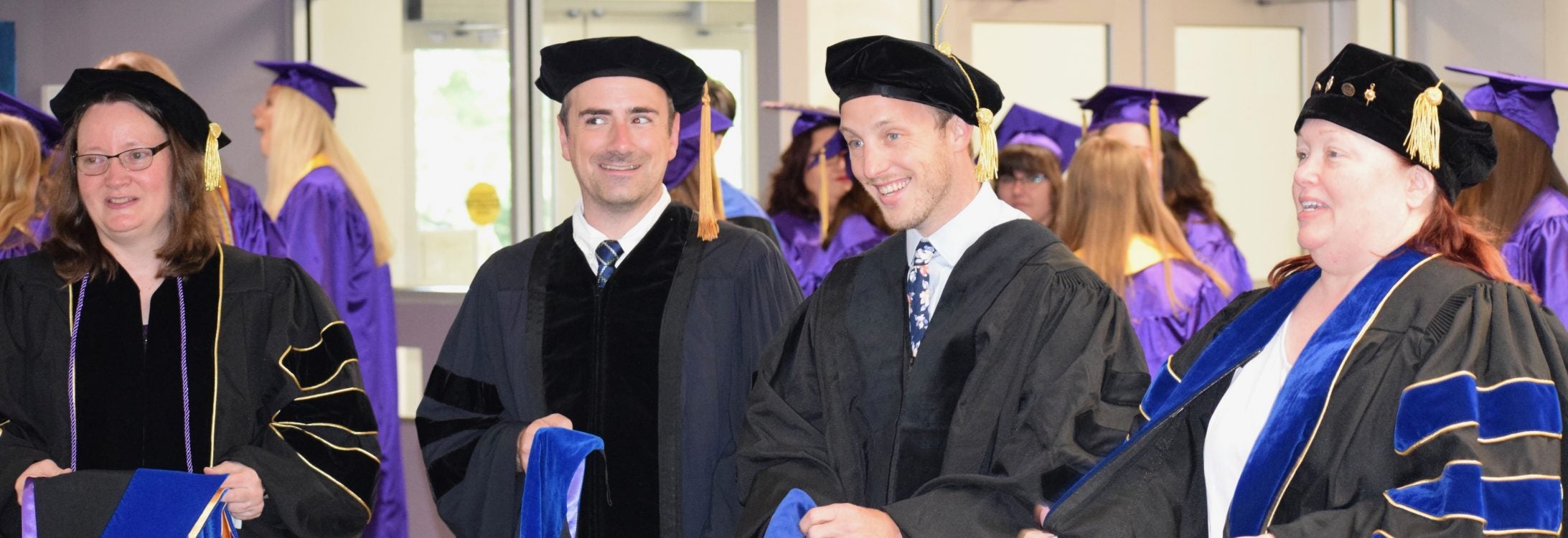 The English Department latest doctors at the 2019 Spring Graduation
